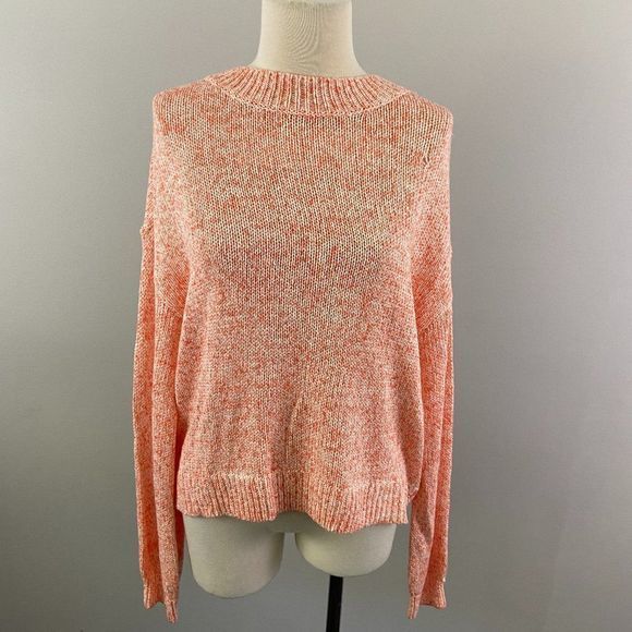 NWT ABOUND Orange Knit Crew‎ Neck Sweater - Picture 2 of 7